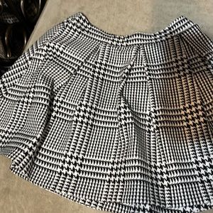 Black Plaid Skirt